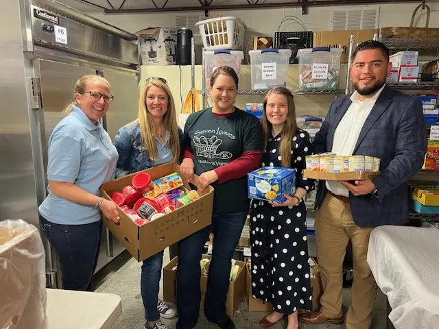 Northwest volunteers collect food donations