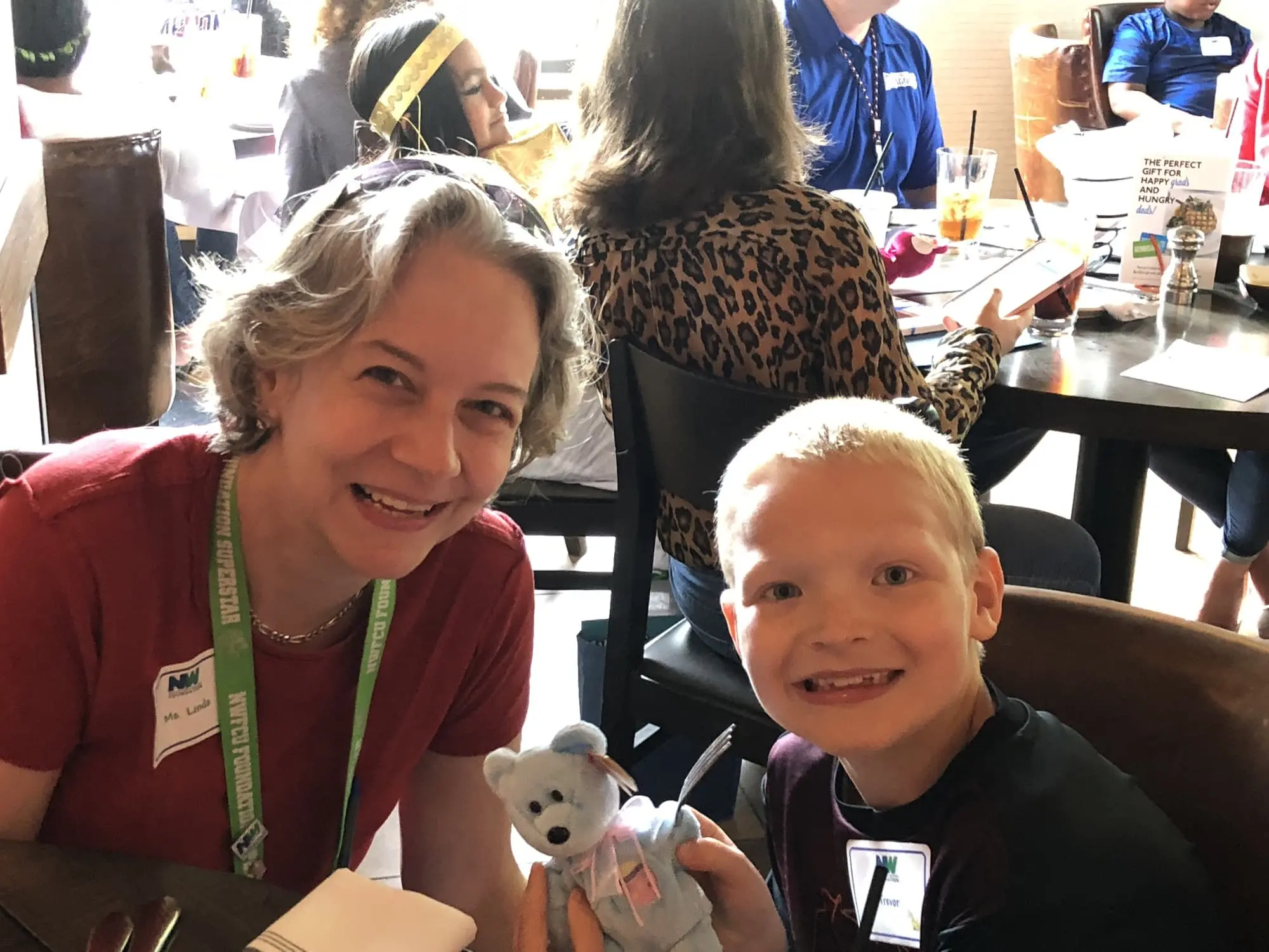 adult and child smiling