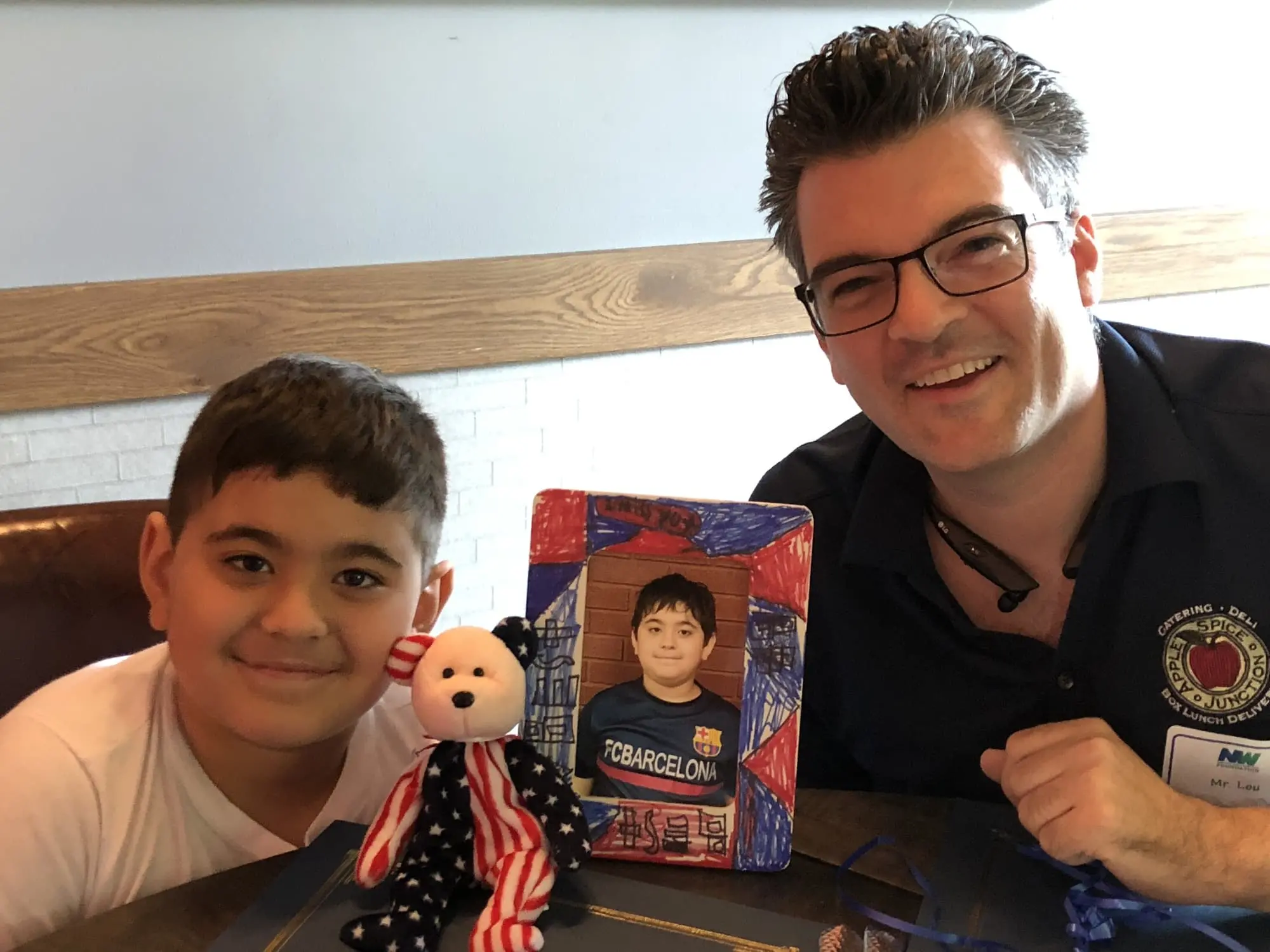 adult and child smiling