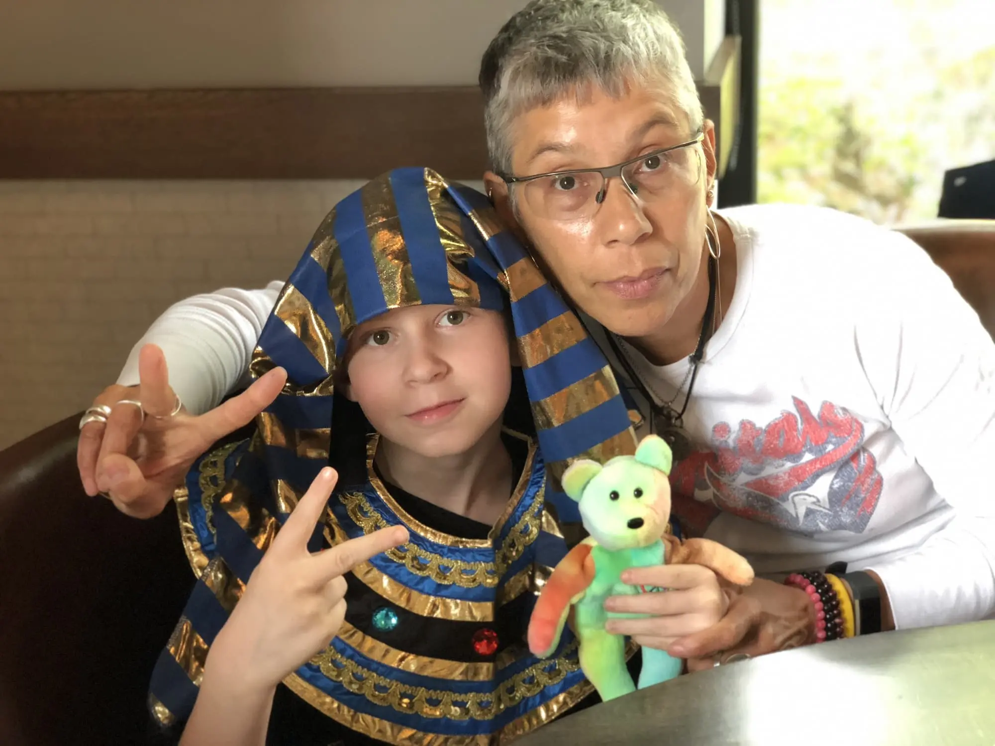 adult and child smiling