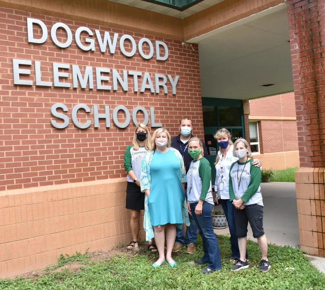 Dogwood Elementary staff and Foundation staff