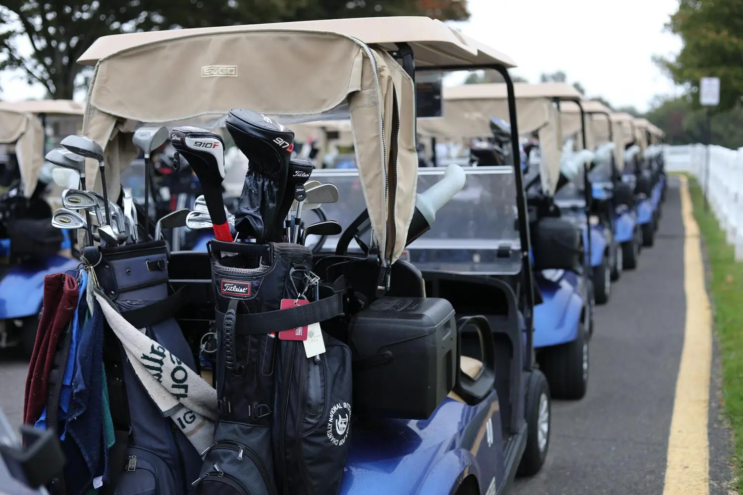 Golf tournament golf cart